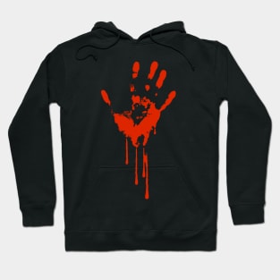 Bloody Hand Zombie Horror Blood Halloween Costume Hoodie